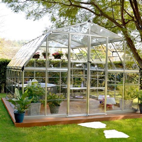 Palram Canopia Americana 12 Ft X 12 Ft Greenhouse Kit With Premium