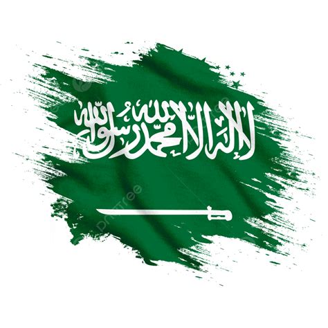 Saudi Arabia Watercolor Brush Flag Flag World Cup 2022 Saudi Arabia