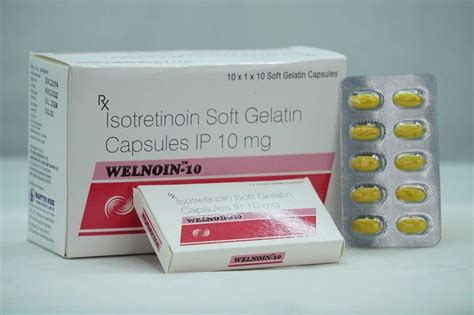 Welnoine 10mg Isotretinoin Soft Gelatin Capsules Ip At Rs 1100 Stripe