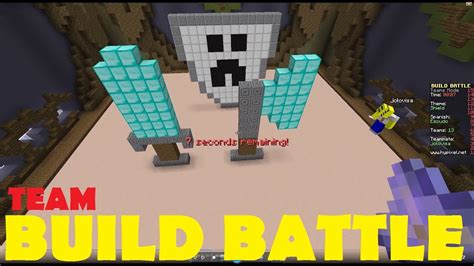 Minecraft Build Battle Team Escudo Y Pirata Youtube