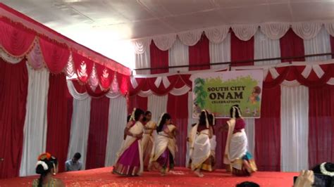 Arshia Performing In The Kaikottikali Dance At The Onam Cel Youtube