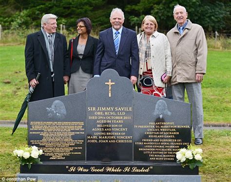 Jimmy¿s final resting place: Savile laid to rest with headstone which says ¿It was good while it ...