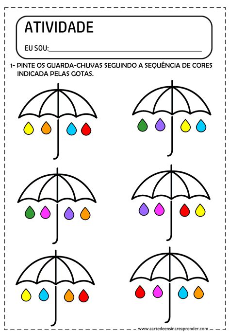 Jogo Das Cores Sequência De Cores Atividade Para Educação Infantil Hot Sex Picture