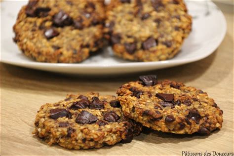 Les Cookies Aux Flocons D Avoine Banane Et Chocolat Ont Fleuri La