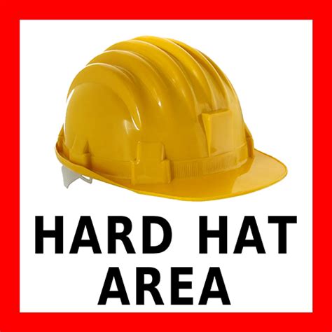 Hard Hat Area Floor Sign – Industrial Floor Tape