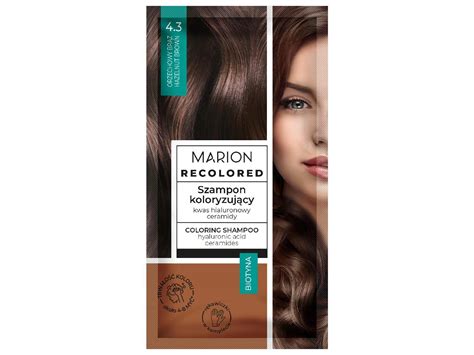 MARION Recolored Szampon koloryzujący nr 4 3 Orzechowy Brąz 35 ml