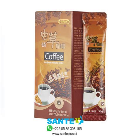 Café cordyceps militaris 10 sticks LongRich Santeplus ci