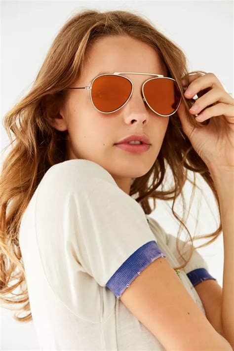 Bridgeless Aviator Sunglasses Urban Outfitters