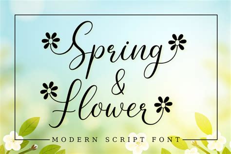 Spring Flower Font | AV Type | FontSpace