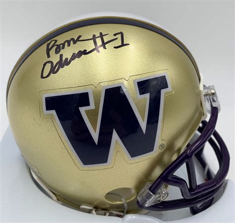 ROME ODUNZE Signed Autographed WASHINGTON HUSKIES VSR4 Mini Helmet