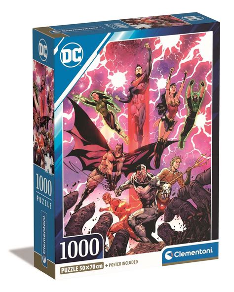 Clementoni Puzzle Compact Box Dc Comics Justice League 1000 El