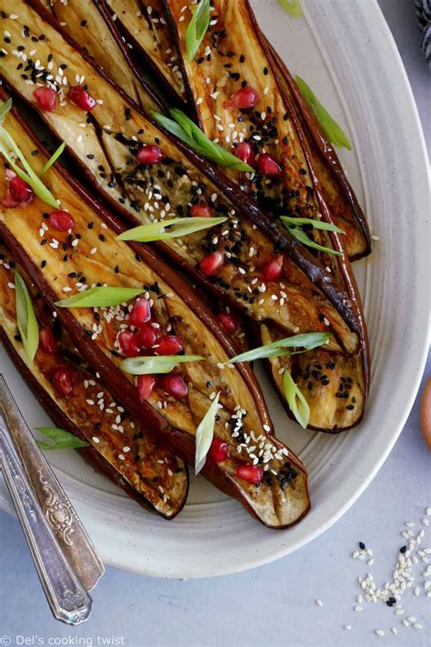 Miso Glazed Eggplants Nasu Dengaku Del S Cooking Twist