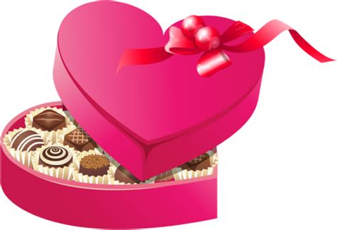 Tube Chocolats De La St Valentin Boite En Coeur Png