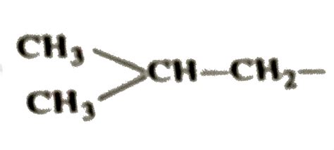 The Structure Of Isobutyl Group In An Organic Compound Is