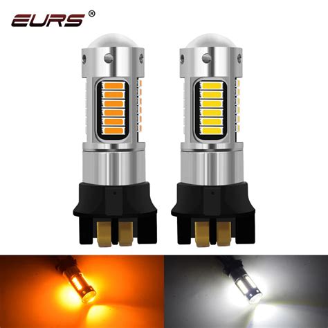 1pcs Canbus PW24W PWY24W LED Bulbs Turn Signal Light Daytime Running