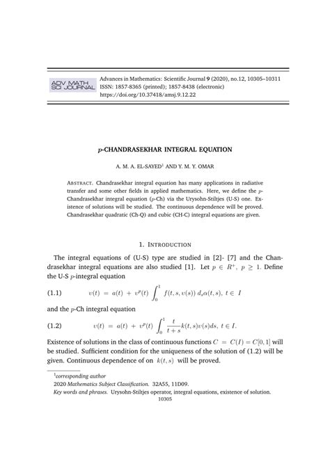 (PDF) \LOWERCASE{P}$-CHANDRASEKHAR INTEGRAL EQUATION