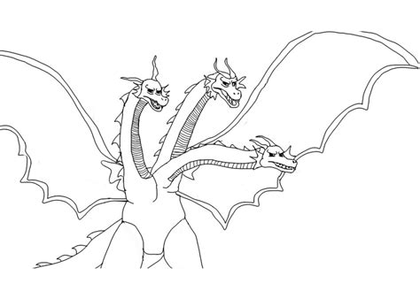 Poder Ghidorah Para Colorear Imprimir E Dibujar Coloringonlycom Porn