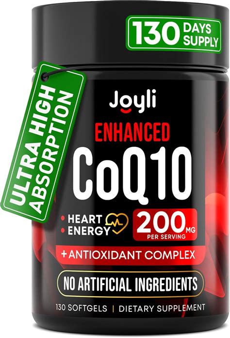 Amazon.com: High Absorption CoQ10 200MG - Co Q10, 200mg Softgels for ...