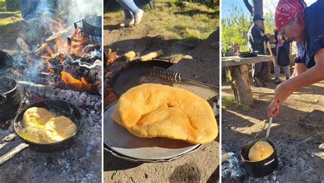 En Chapúa está la torta frita más grande del norte neuquino