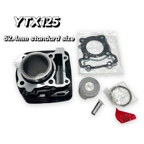 Motorcycle Cylinder Block Set Ytx 125 Standard Size 52 4mm For Yamaha