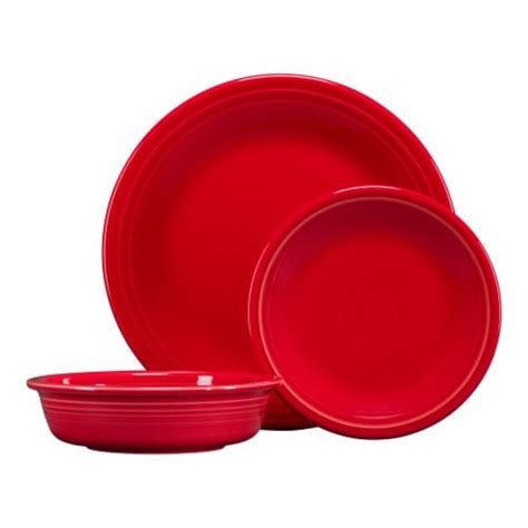 Fiesta 3 Piece Classic Place Setting In Scarlet 3 Piece Kroger