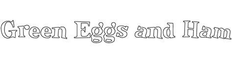 Green Eggs and Ham - Famous Fonts