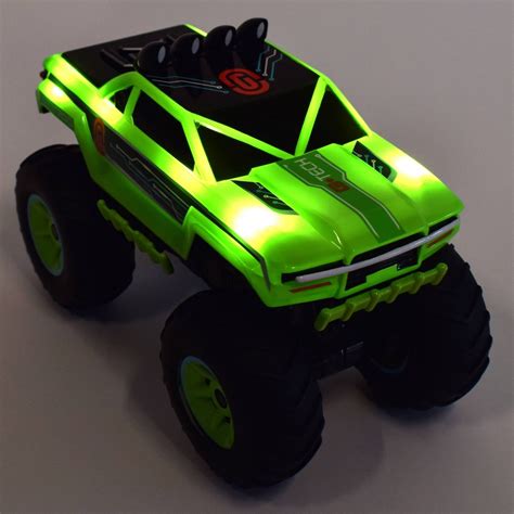 Maxx Action Glow Racers Hyper Climb Motorized Monster Truck Toy Vehicle