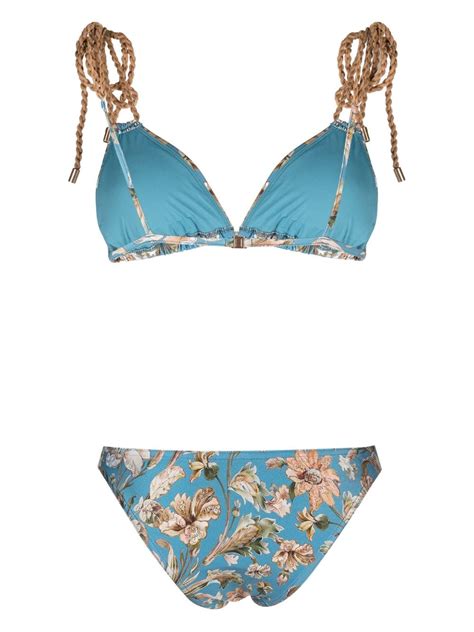 Zimmermann Chintz Floral Print Bikini Set Farfetch