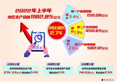 南充市政务服务网 服务要闻 2022年上半年南充gdp总值118285亿元