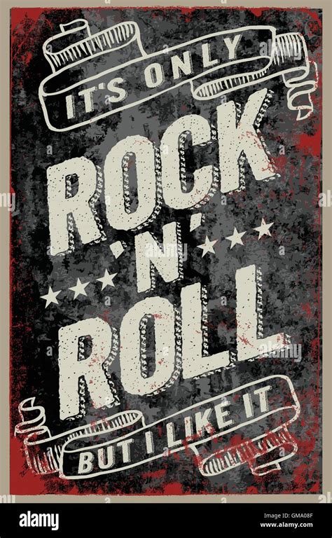 Vintage rock poster with Grunge background. This artwork can be used as ...