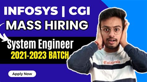 Biggest Hiring Latest Off Campus Drive Infosys Cgi