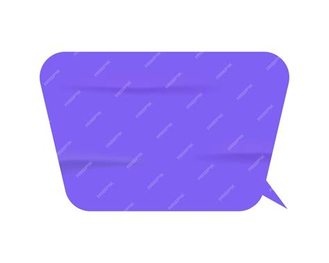 Premium Vector Wrinkled Glued Sticker Of Speech Bubble