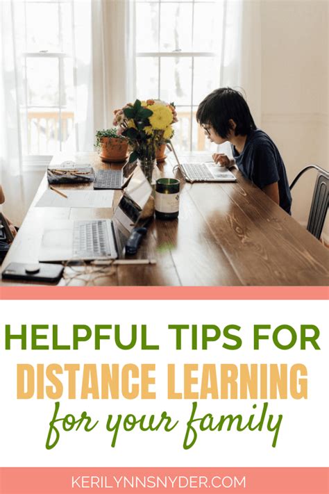 Tips for Distance Learning - Intentional Living