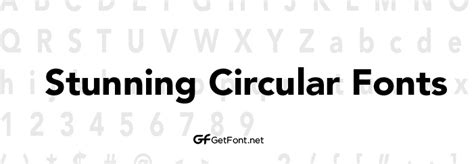 Stunning Circular Fonts Getfont