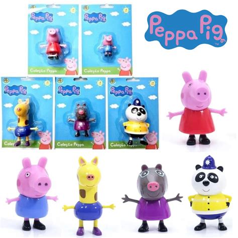 Kit Mini Bonecos Peppa Pig Colecion Veis Dtc Submarino