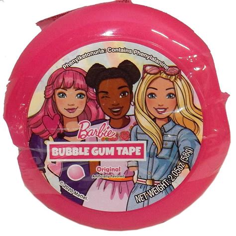 Barbie Bubble Gum Tape Original Flavor 2 05 Ounce Walmart