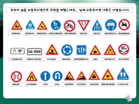 교통표지판으로 풀어본 인생이야기