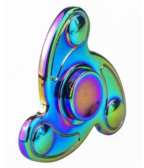 High Speed Rainbow Metal Fidget Spinner Multicolour Buy High Speed