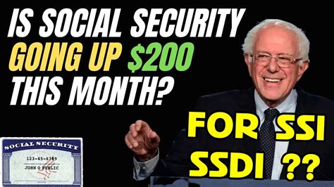 Bernie Sanders Is Social Security Going Up This Month