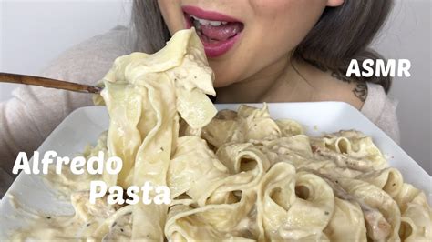 Creamy Chicken Alfredo Pasta Asmr No Talking Eating Sounds Ne