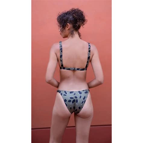 Heliophilia Ruched Bikini Bottom Wild Paw L SOLD OUT Hipicon