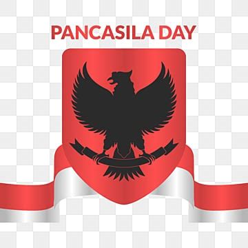 Pancasila Days Vector Art Png Eagle Black Pancasila Day Template Flag