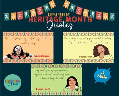 HISPANIC HERITAGE MONTH POSTERS OF FAMOUS SAYINGS QUOTES OF HISPANIC