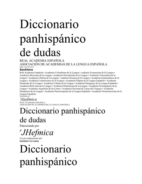 Diccionario Panhisp Nico De Dudas