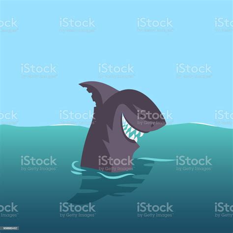 Vector Illustration Of Shark Stock Illustration Download Image Now