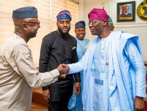 Photos Sanwo Olu Receives South West Assemblies Speakers Punch