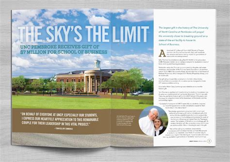 Unc Pembroke Alumni Magazine Uncp Today Redesign Km Design