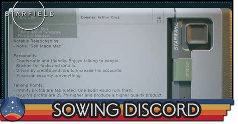 Sowing Discord Rewards And How To Unlock StarfieldGame 56214 Hot Sex