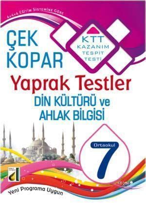 7 Sınıf Din Kültürü ve Ahlak Bilgisi Çek Kopar Yaprak Testler KTT