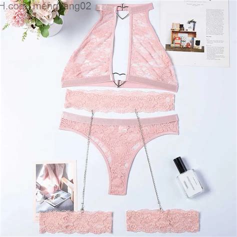 Sexy Set JSY Sexy Bra And Panties Set Lingerie Blue Lace Womens Underwear Set Transparent Erotic